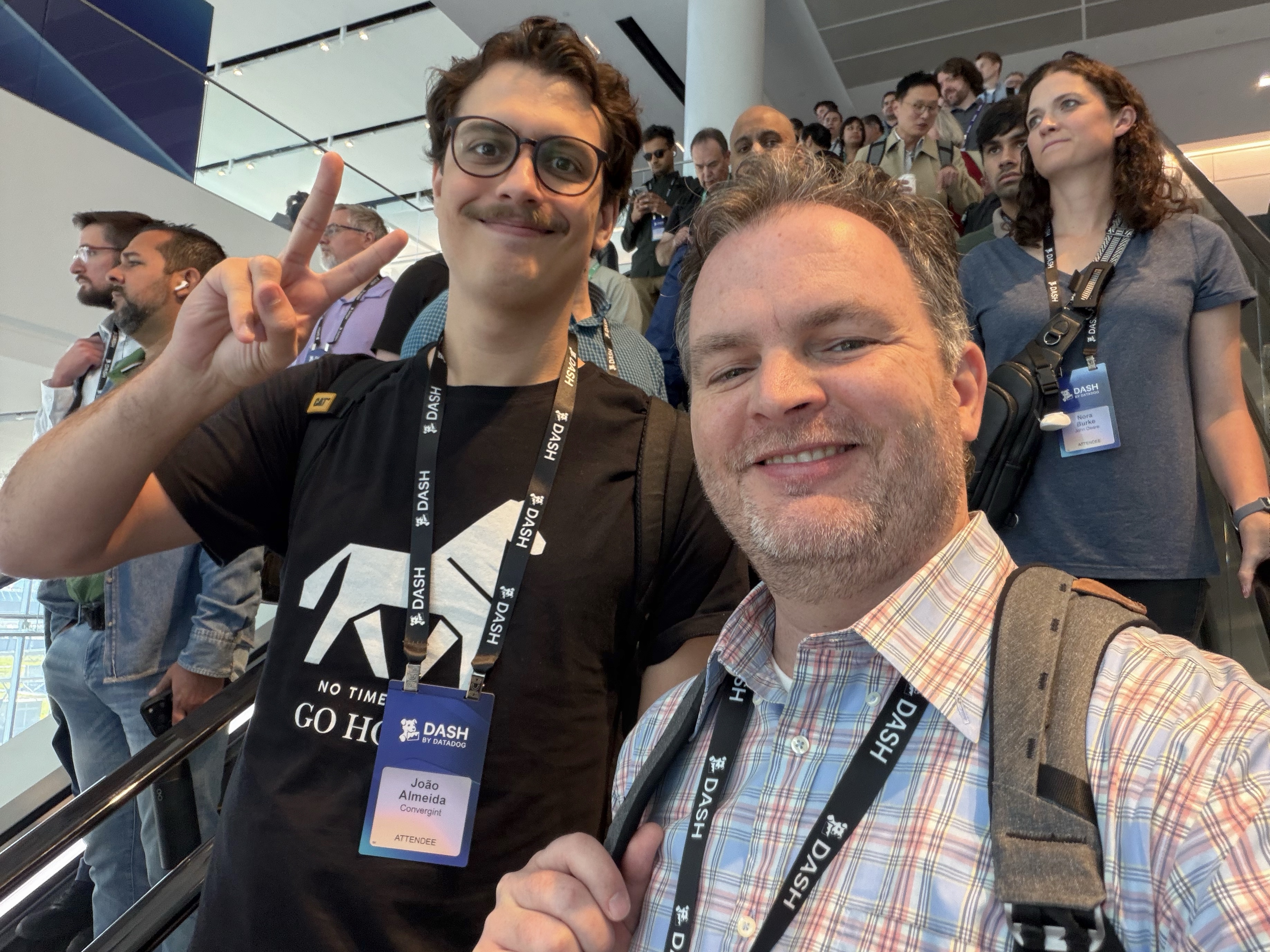 João Almeida and me at Datadog DASH João Almeida and me at Datadog DASH