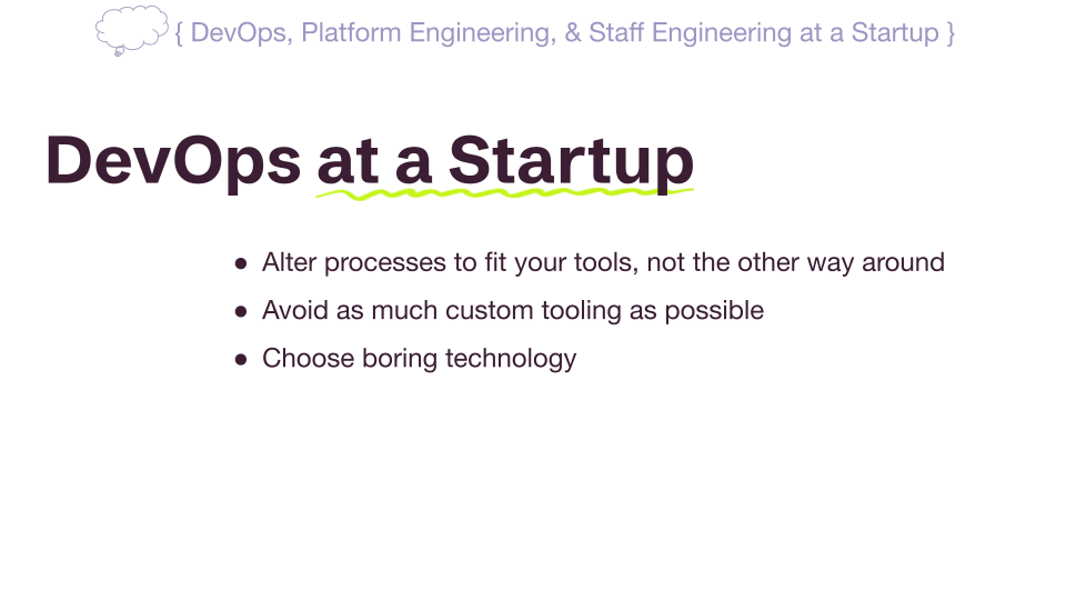 DevOps at a Startup
