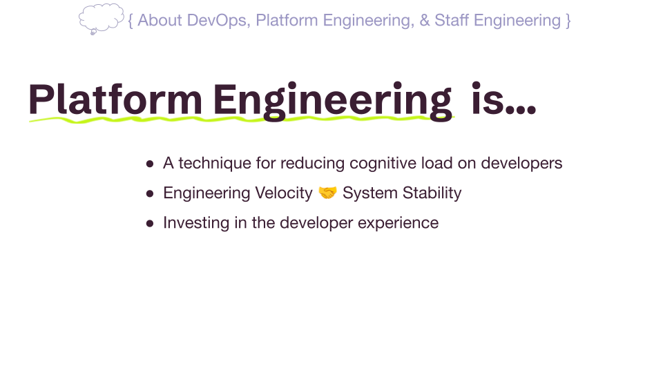 Platform Engineering explained