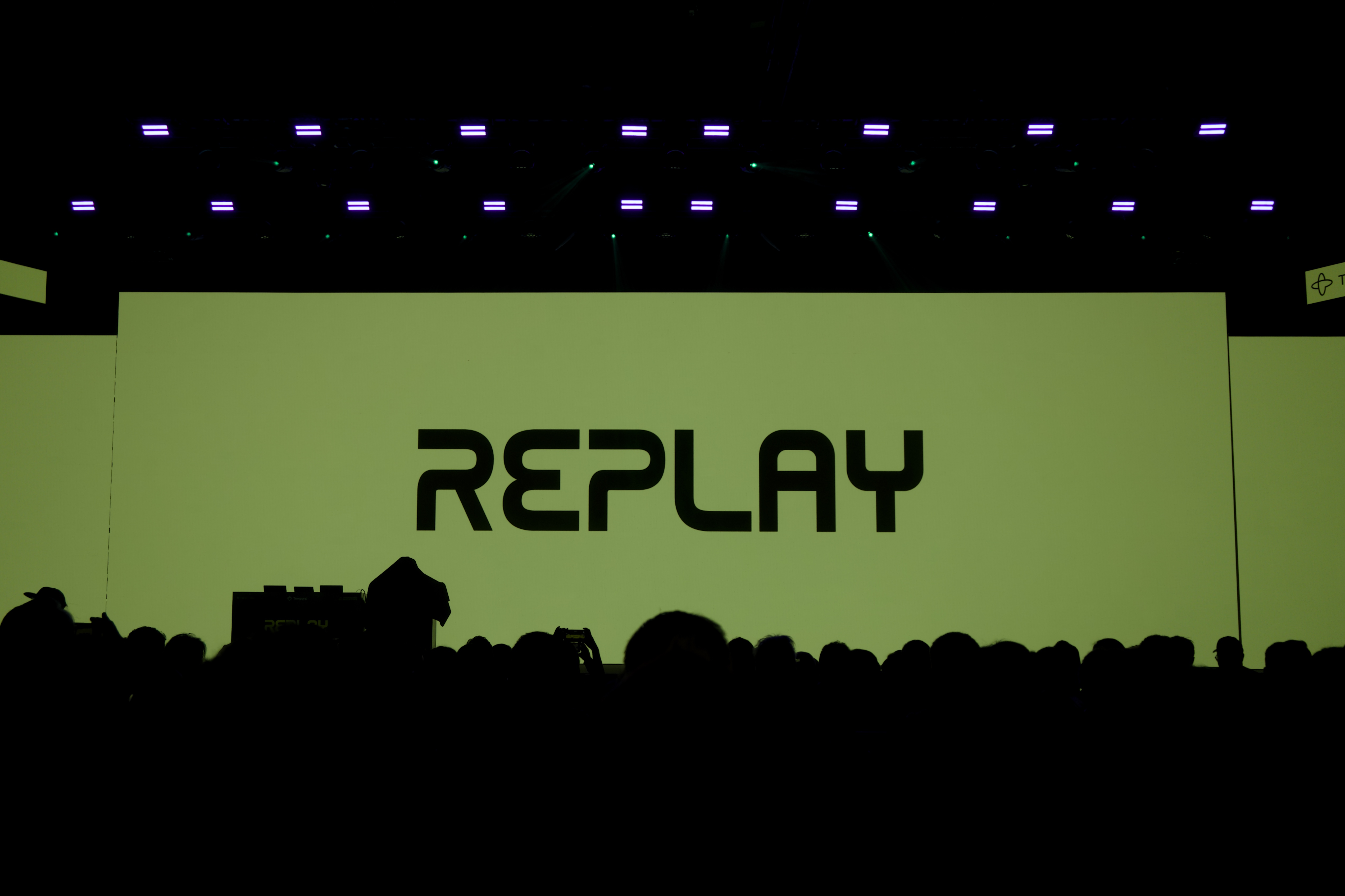 Temporal Replay 2026 keynote stage with the audience in front