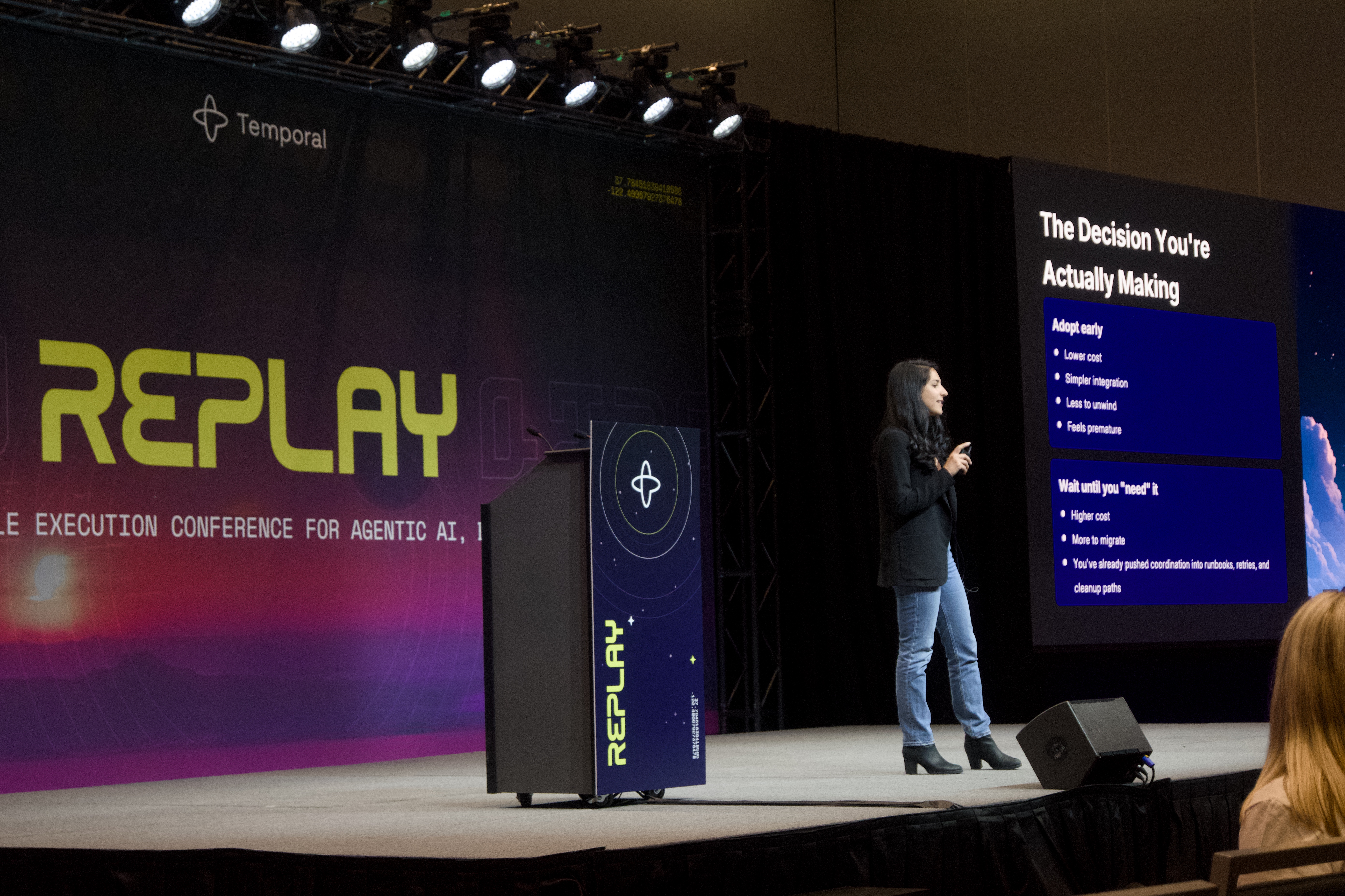 Shabnam takes the stage to talk about complexity